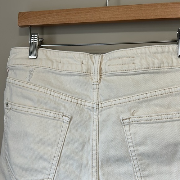 ANTHROPOLOGIE Pilcro and the Letterpress White Distressed Button Fly Short Sz 30 - Picture 7 of 16